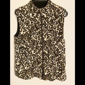 Reversible Leopard Vest